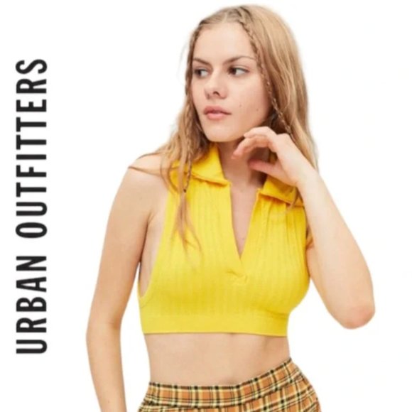 Urban Outfitters | NWT OFU Break Point Collared Bra Top - Picture 1 of 11